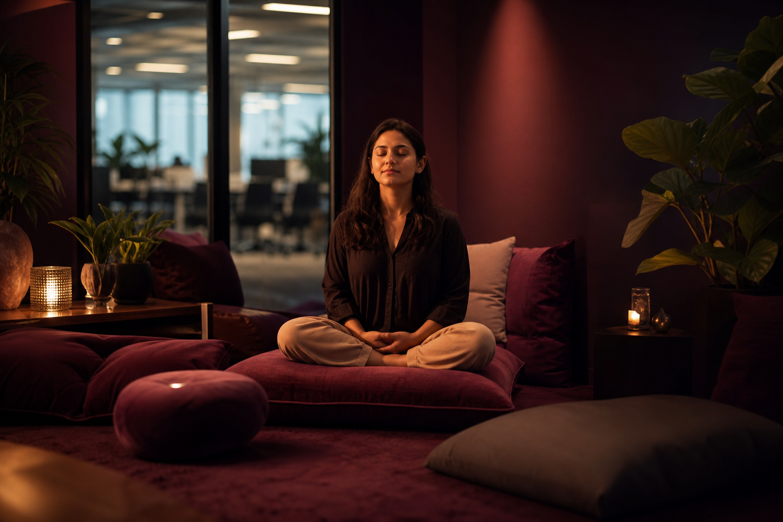 Peaceful office pause zone recommended by Purgeaecleanse